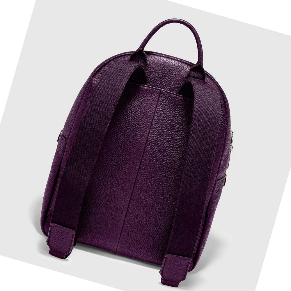 Men's Ecco Textureblock Small Bags Purple | USA 706OKI